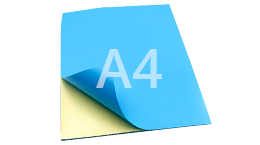 Синие матовые универсальные этикетки на листах А4