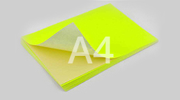 Флуоресцентные зеленые этикетки на листах А4