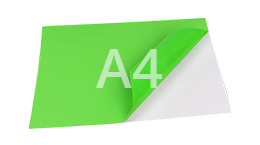 Зеленые матовые универсальные этикетки на листах А4
