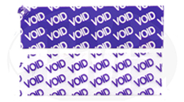 Пломба наклейка VOID фиолетовая гарантийная 2216
