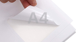 Непрозрачные белые матовые этикетки на листах А4