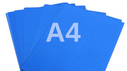 Синие матовые универсальные этикетки на листах А4