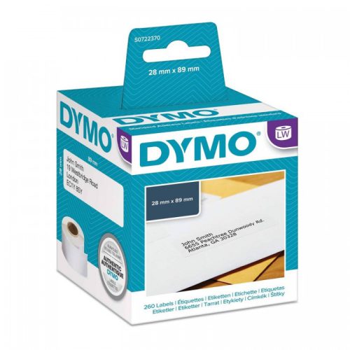 Лента самоклеящиеся Dymo LabelWriters S0722370/LW-99010 (28 мм, черный на белом)